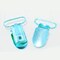 1 Dozen Metal Suspender Clips Colorful Durable Plastic Grip Sewing Clips Size 1 Inch Aqua Color